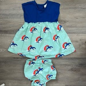 Hanna Andersson | Dolphin Dress with Bloomers
